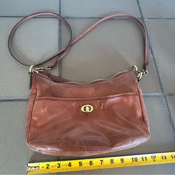 Margot New York Handbags - Vtg Margot NY Genuine Leather Purse